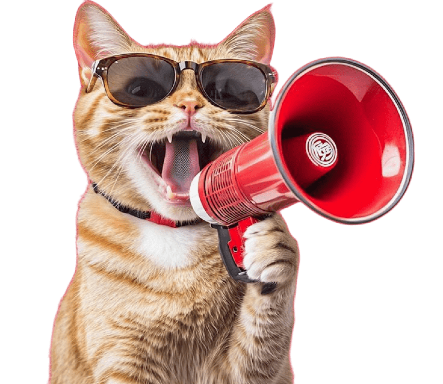 Cat with megaphone